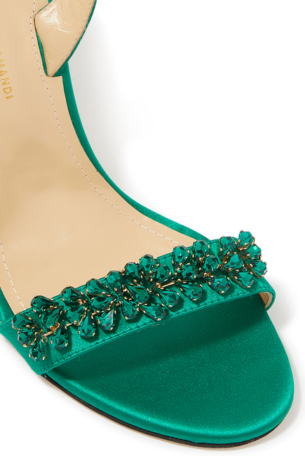 Tommaso 105 Crown Jewel Satin Sandals